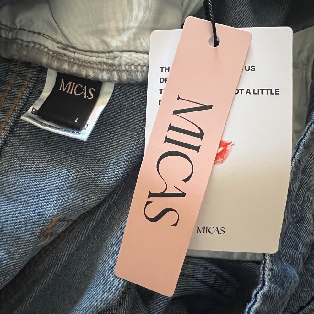 Micas Denim Button High Waist Straight Leg Jeans - Picture 12 of 16